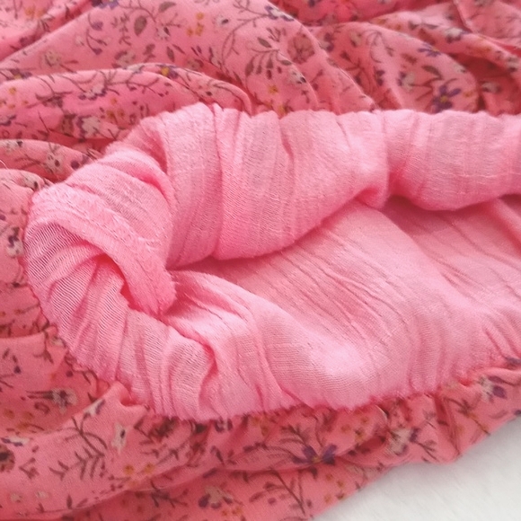 *Relisted* Myth NYC Women's Pink Floral Summer Tank Top Blouse Tie Decor S - Picture 10 of 14